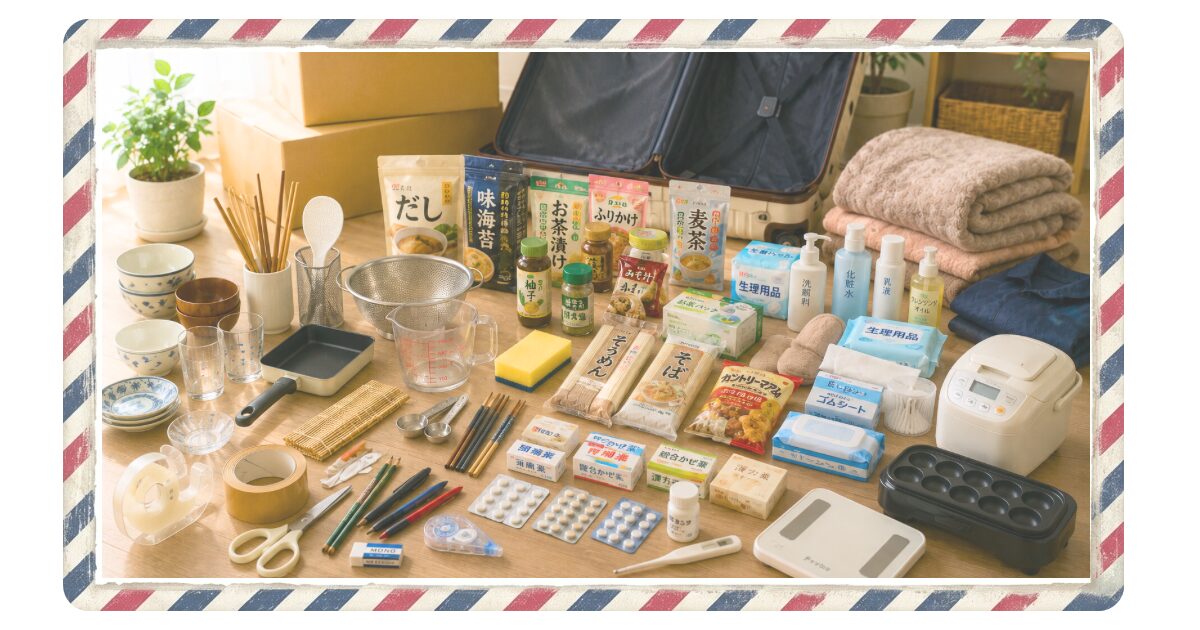 アメリカへの引っ越しで日本から持って行ってよかったキッチン用品や調味料、日用品などのイメージ画像